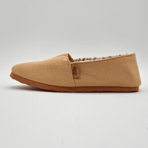 Alpargata clasicas lisas color beige para adultos
